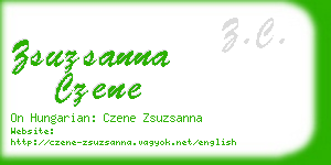 zsuzsanna czene business card